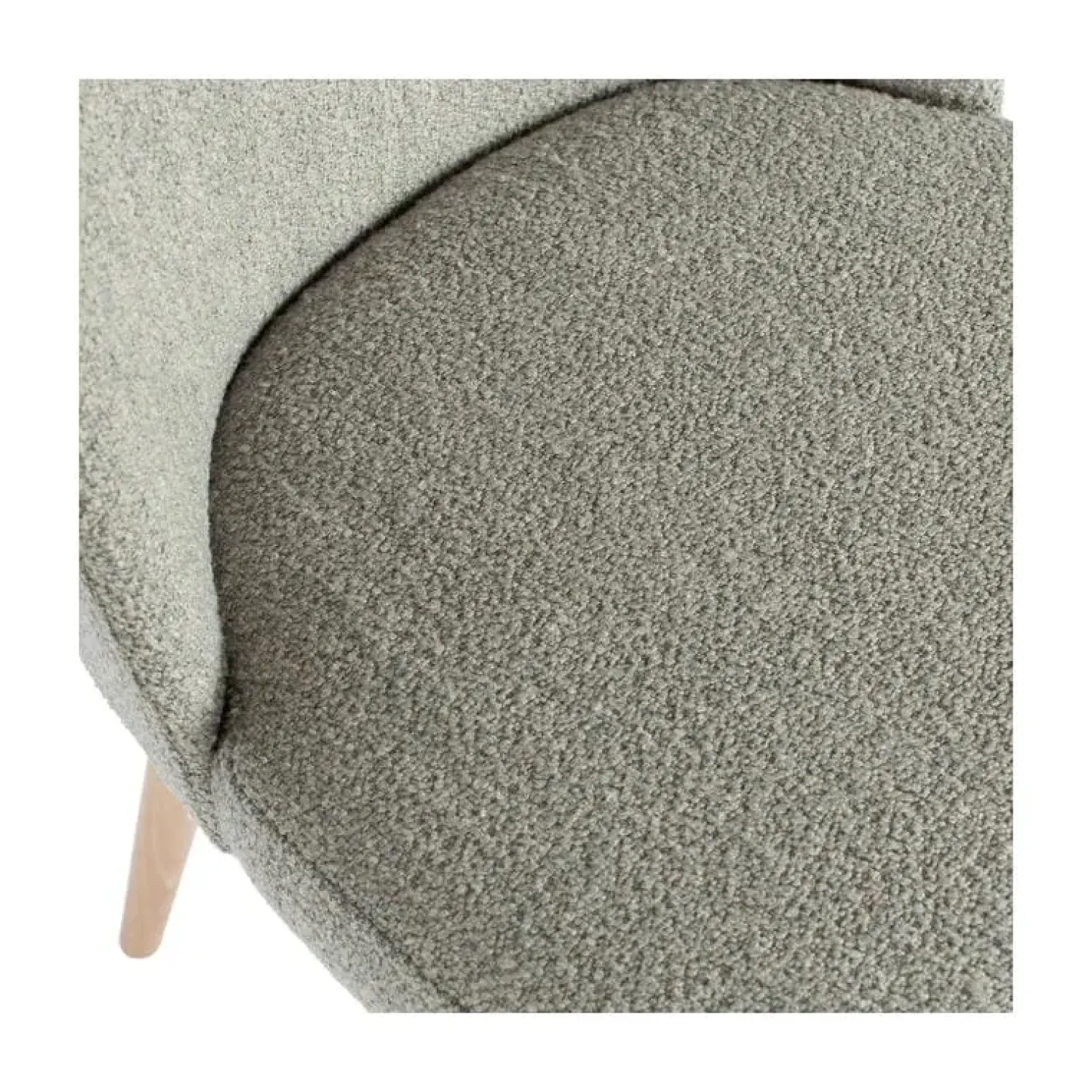 vtwonen Eetkamerstoelen|Force Eetkamerstoel boucle grijs