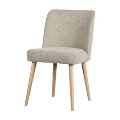 vtwonen Eetkamerstoelen|Force Eetkamerstoel boucle naturel