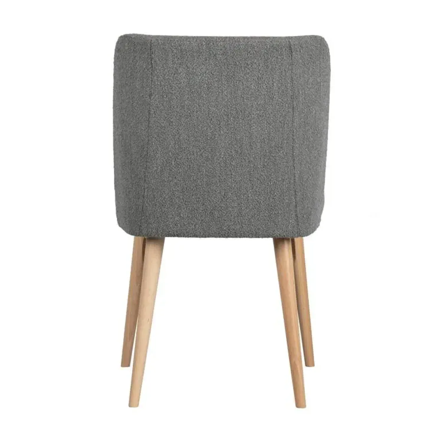 vtwonen Eetkamerstoelen|Force Eetkamerstoel boucle staalgrijs