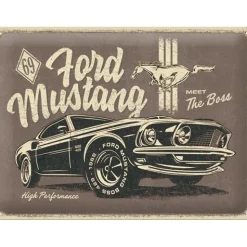Cavetown Metalen Borden|Ford Mustang The Boss - metalen bord