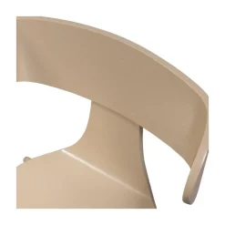 WOOOD Eetkamerstoelen|Form Eetkamerstoel hout met metalen poot zand