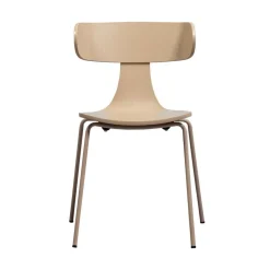 WOOOD Eetkamerstoelen|Form Eetkamerstoel hout met metalen poot zand
