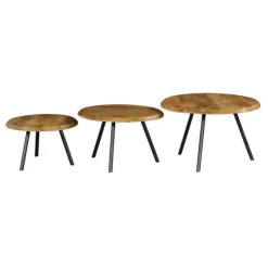 Furndea Salontafels|Franklin salontafel set van 3 naturel