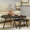 Furndea Salontafels|Franklin salontafel set van 3 zwart