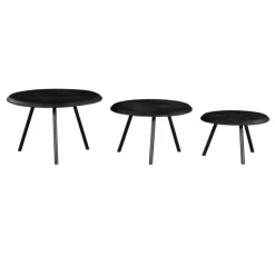 Furndea Salontafels|Franklin salontafel set van 3 zwart