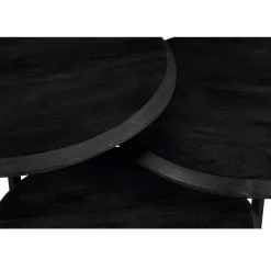 Furndea Salontafels|Franklin salontafel set van 3 zwart