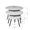 Furndea Salontafels|Franklin salontafel set van 3 zand