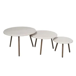 Furndea Salontafels|Franklin salontafel set van 3 zand