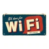 Metal Signs Metalen Borden|Free wifi - metalen bord