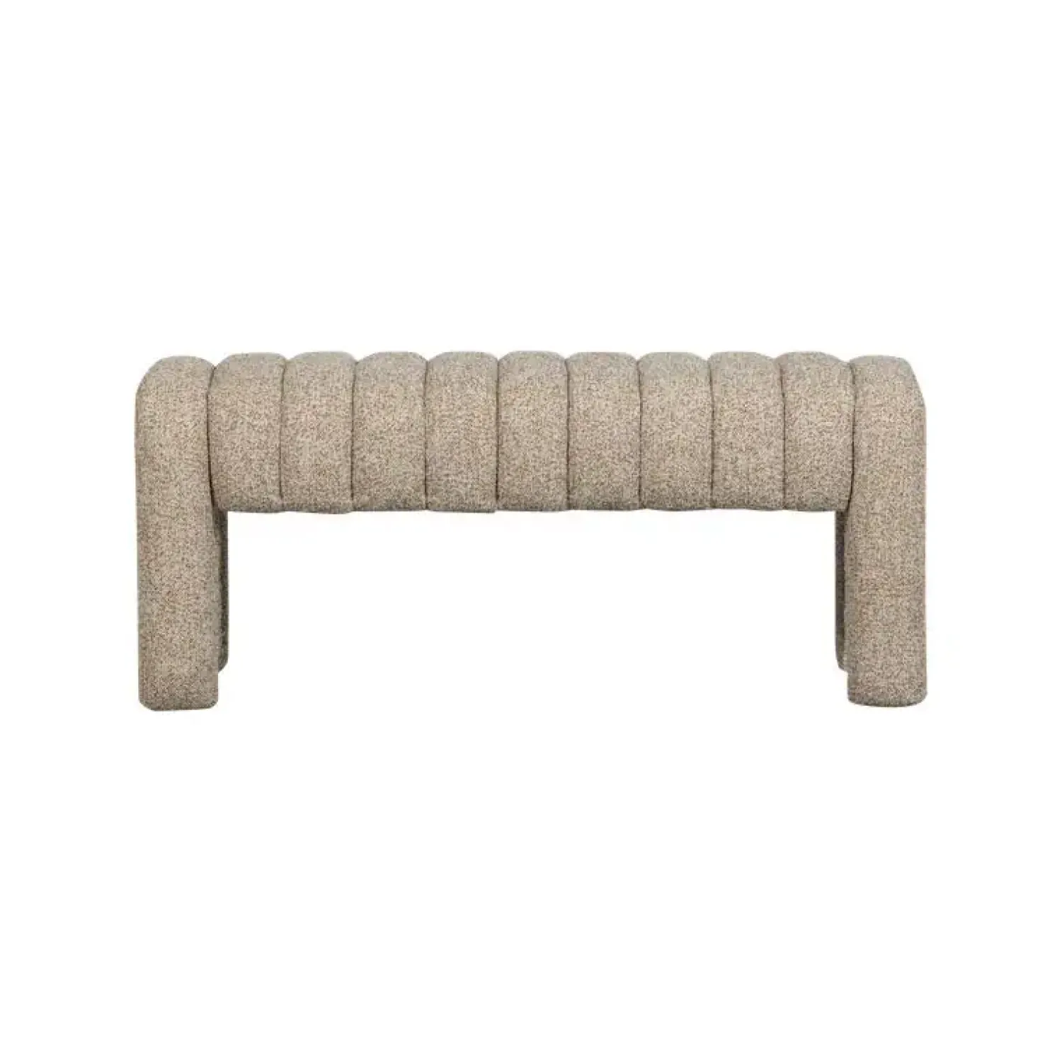 WOOOD Eetkamerbanken|Eetkamerbanken|Frex Bankje Bouclé Bruin 110cm