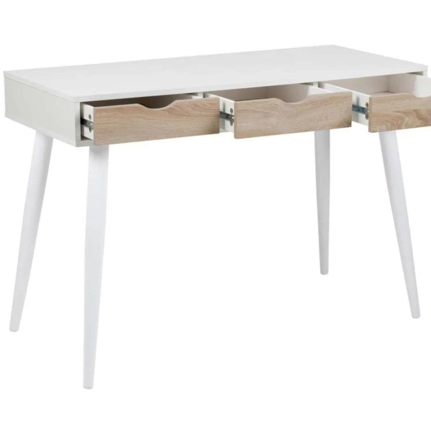 Nordhavn Bureautafels|Freya Bureau Wit met Hout 110cm