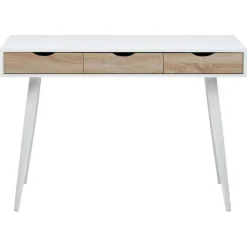 Nordhavn Bureautafels|Freya Bureau Wit met Hout 110cm