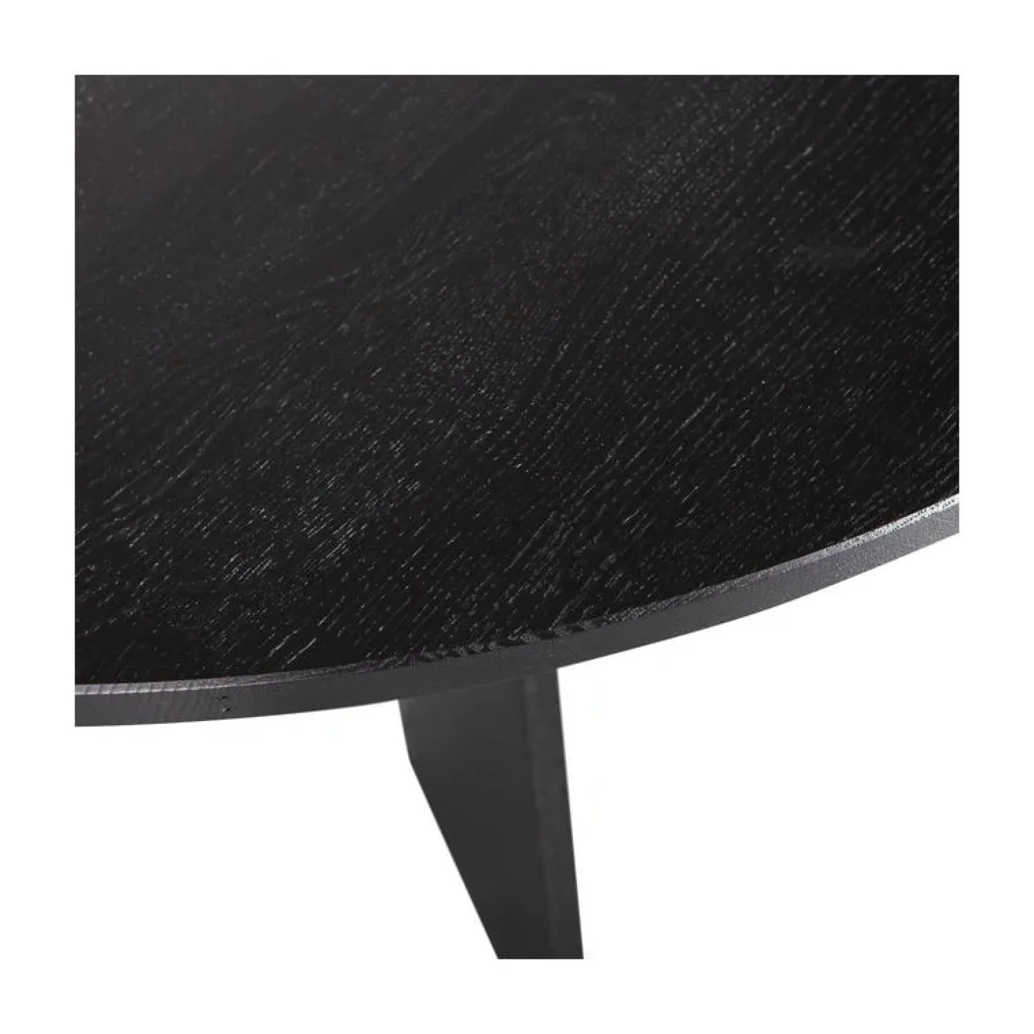 WOOOD Eettafels|Fries Eettafel rond eiken blacknight 129cm