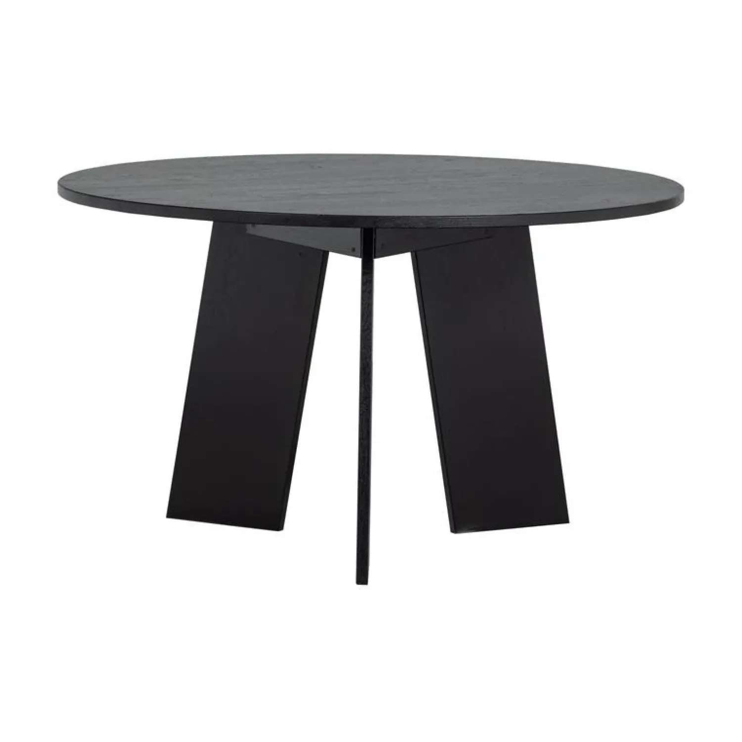 WOOOD Eettafels|Fries Eettafel rond eiken blacknight 129cm