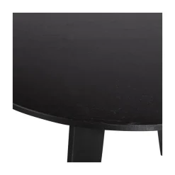 WOOOD Eettafels|Fries Eettafel rond eiken blacknight 129cm