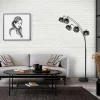 Steinmex Booglampen|Gabriella 5-lichts Booglamp Smoke Glas