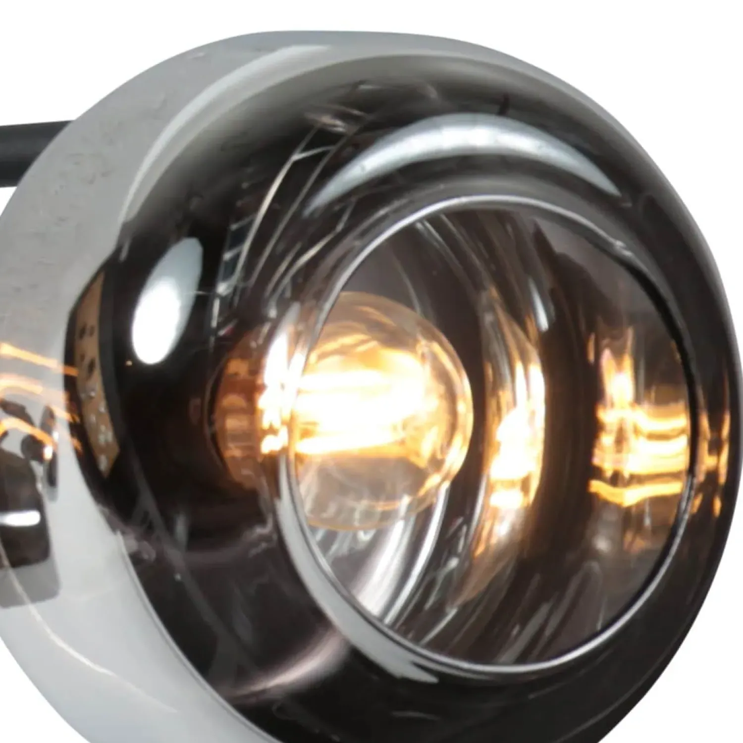 Steinmex Plafondlampen|Gabriella 2-lichts Plafondlamp Smoke Glas