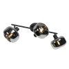 Steinmex Plafondlampen|Gabriella 3-lichts Plafondlamp Smoke Glas