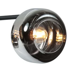 Steinmex Plafondlampen|Gabriella 3-lichts Plafondlamp Smoke Glas