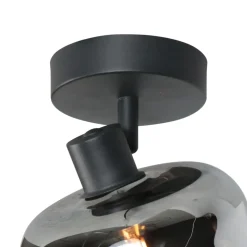 Steinmex Spots|Gabriella 1-lichts Spot Smoke Glas