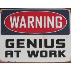 Cavetown Metalen Borden|Genius At Work - metalen bord