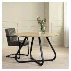 LykkeHome Eettafels|Gerard Eettafel rond naturel 120cm