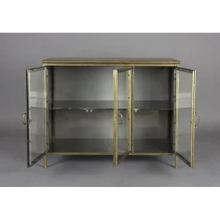 Dutchbone Dressoirs|Industriele Kasten|Gertlush Dressoir Goud 100cm
