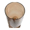 WOOOD Tafellampen|Gigi 1-lichts Tafellamp gehamerd glas bruin 51cm