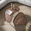 Kalfort Salontafels|Giorgia Salontafel set van 2 organisch Acaciahout Bruin 103cm
