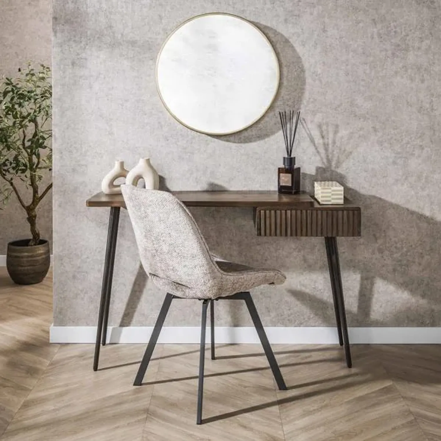 Kalfort Sidetables|Giorgia Sidetable 1 lade Acaciahout Bruin 120cm