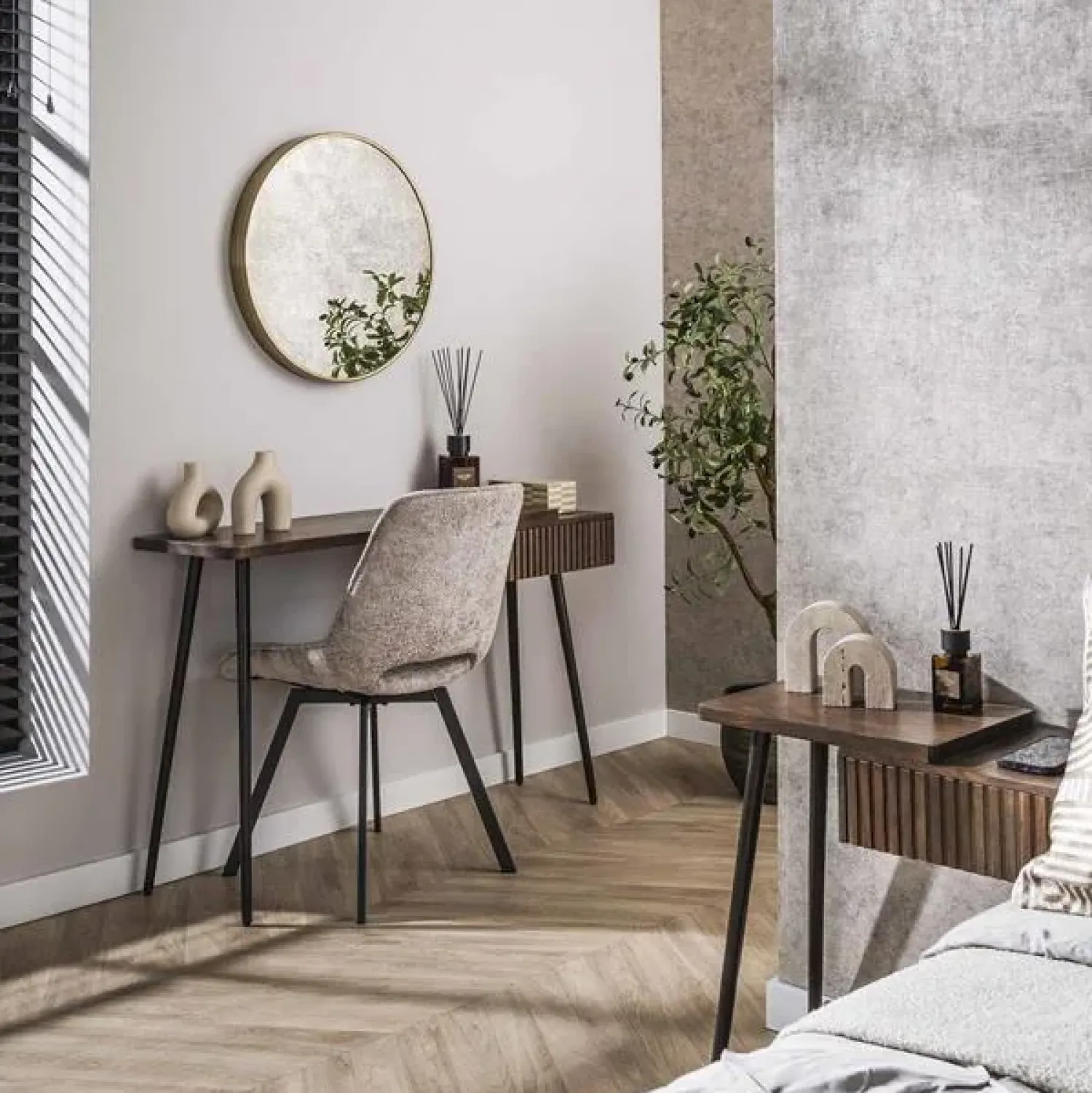 Kalfort Sidetables|Giorgia Sidetable 1 lade Acaciahout Bruin 120cm