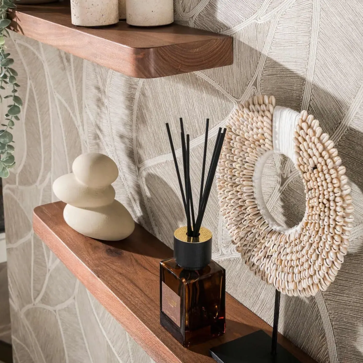 Kalfort Wandplanken|Wandplanken|Giorgia Wandplank Acaciahout set van 3 60cm