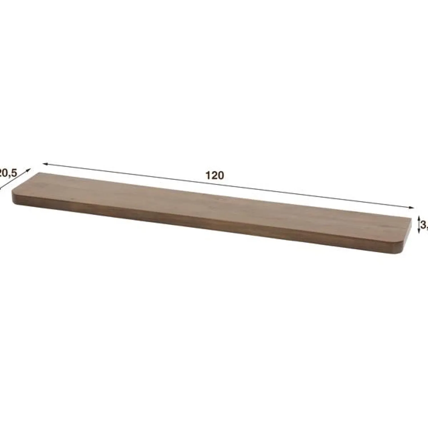 Kalfort Wandplanken|Wandplanken|Giorgia Wandplank Acaciahout Bruin 120cm