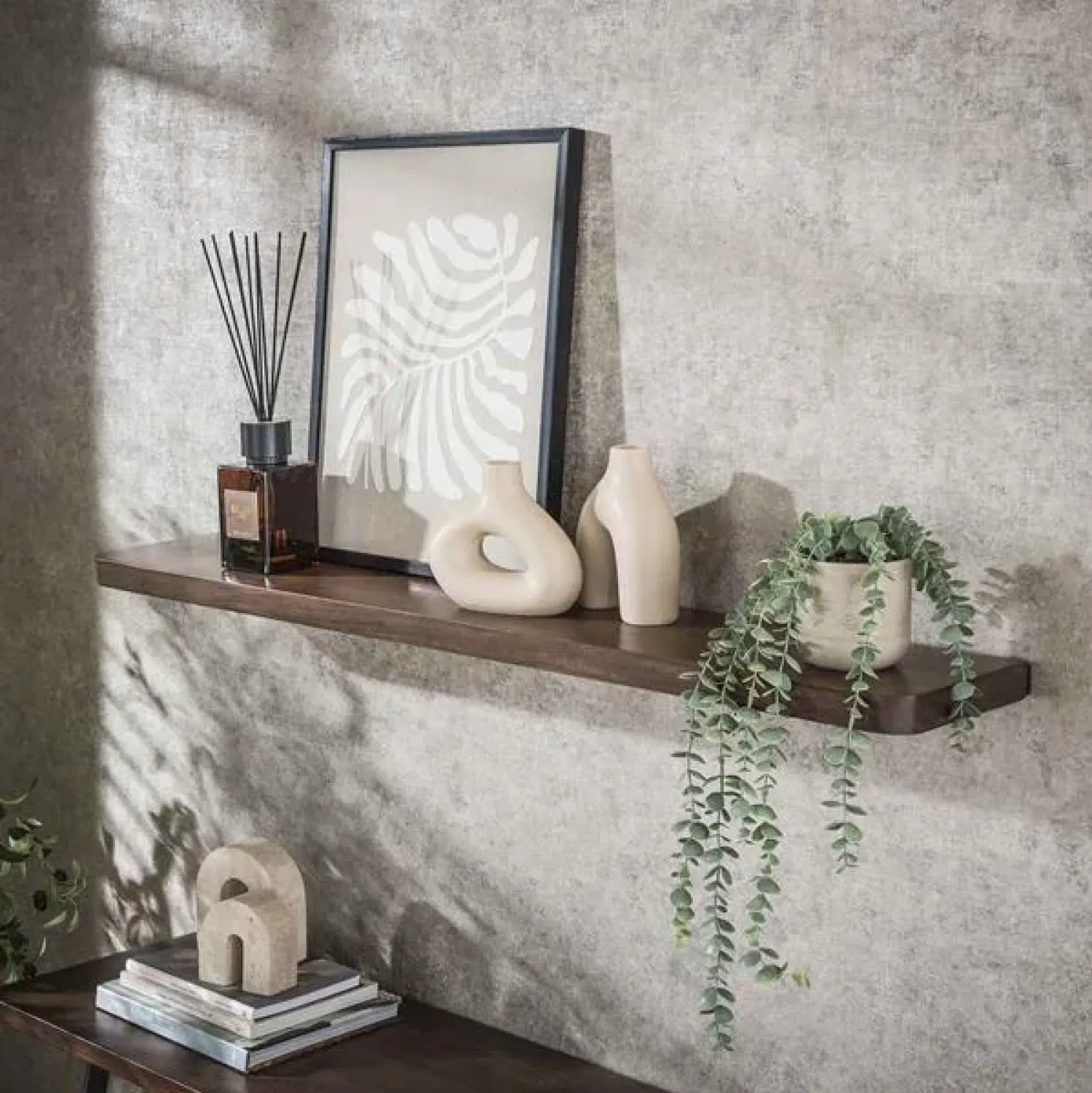 Kalfort Wandplanken|Wandplanken|Giorgia Wandplank Acaciahout Bruin 120cm