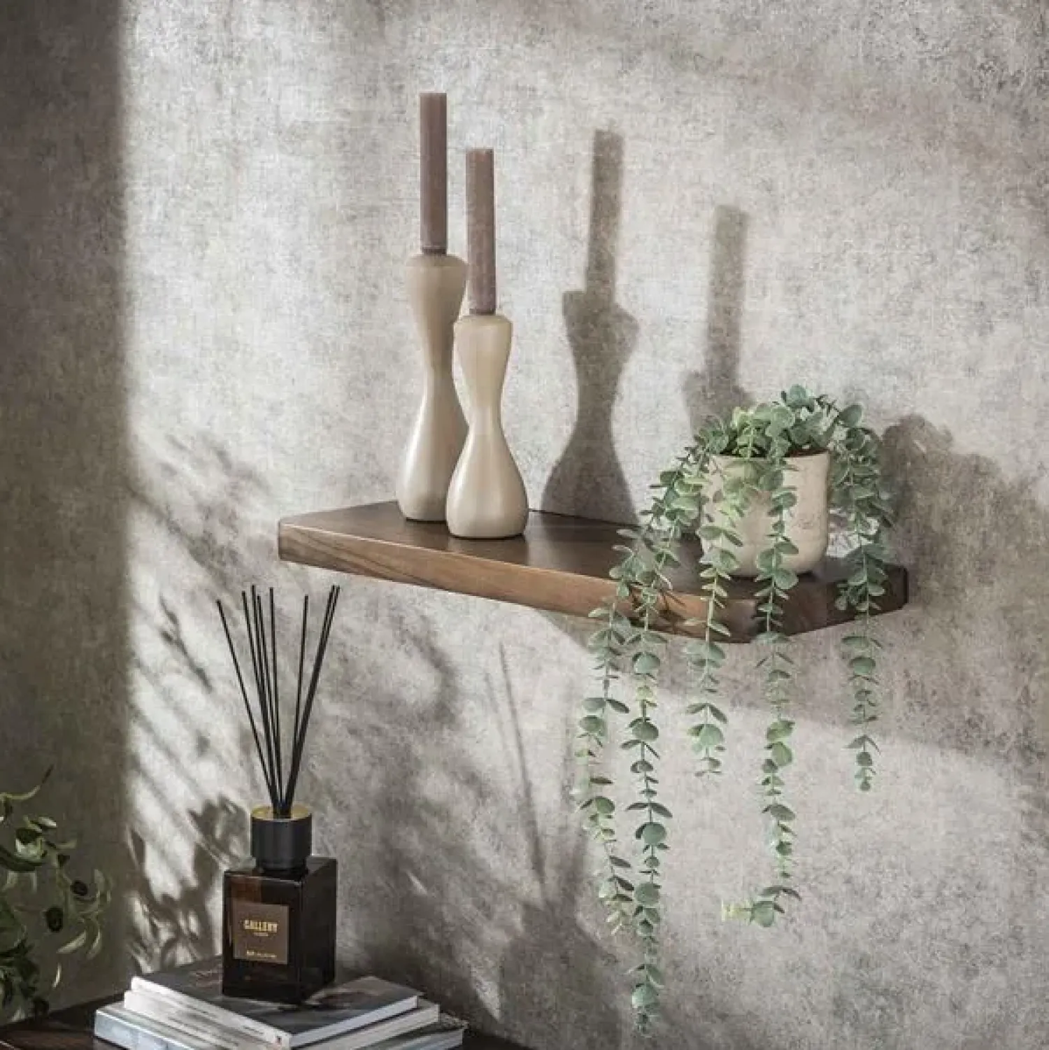 Kalfort Wandplanken|Wandplanken|Giorgia Wandplank Acaciahout Bruin 60cm