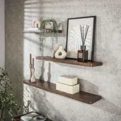 Kalfort Wandplanken|Wandplanken|Giorgia Wandplank Acaciahout Bruin 60cm