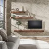 Kalfort Wandplanken|Wandplanken|Giorgia Wandplank hoog Acaciahout Bruin 150cm