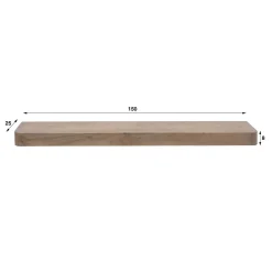 Kalfort Wandplanken|Wandplanken|Giorgia Wandplank hoog Acaciahout Bruin 150cm