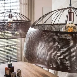 Kalfort Hanglampen|Glenn 2-lichts Hanglamp Antiek koper