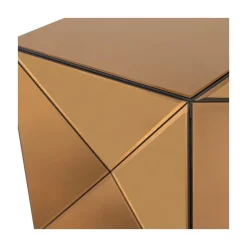 WOOOD Bijzettafels|Glintz Bijzettafel Spiegelglas Bruin 40cm