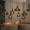 Kalfort Hanglampen|Goldberg 7-lichts Hanglamp Zwart