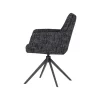WOOOD Eetkamerstoelen|Grant Eetkamerstoel Zwart melange