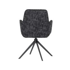 WOOOD Eetkamerstoelen|Grant Eetkamerstoel Zwart melange