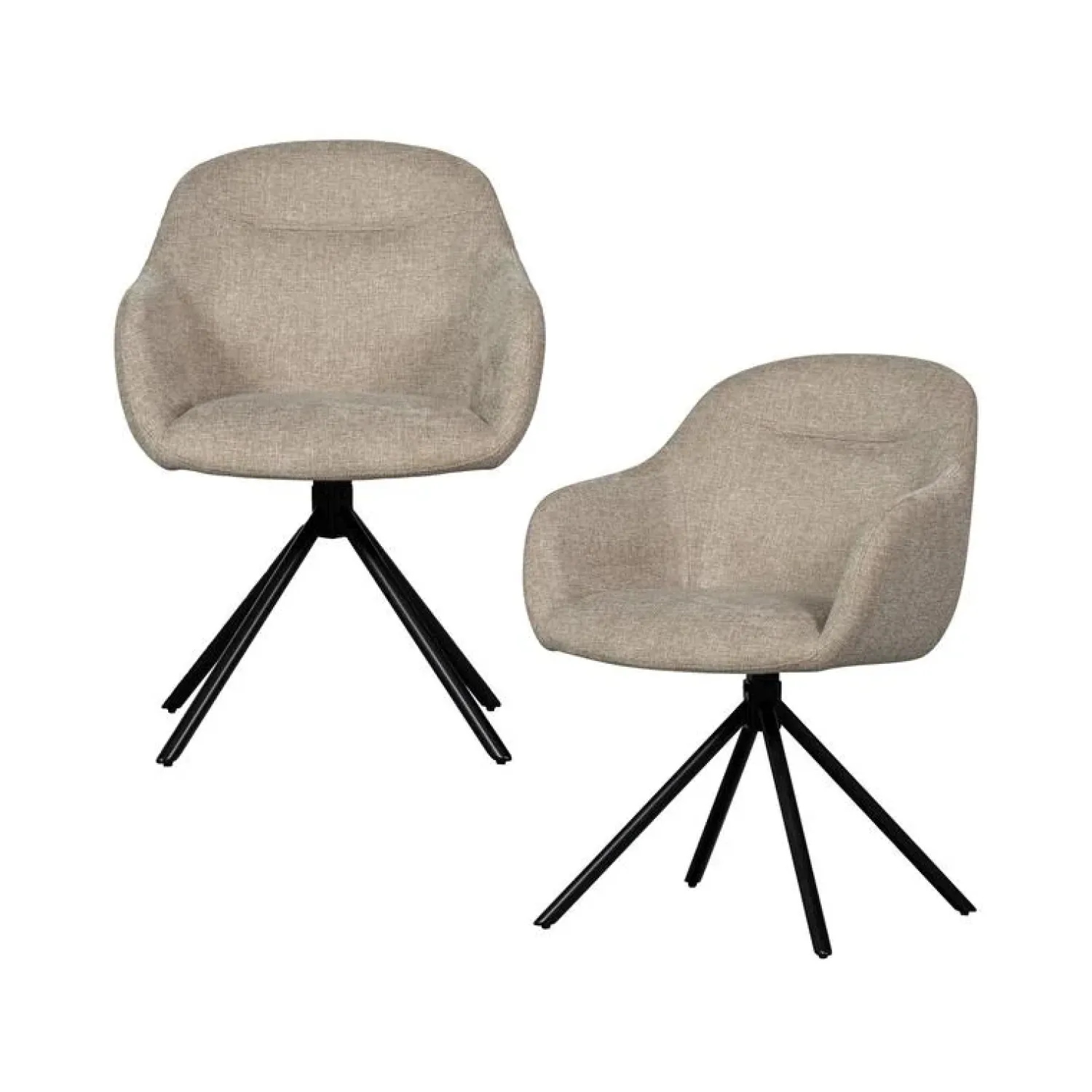WOOOD Eetkamerstoelen|Grant-Jaki Eetkamerstoel zand