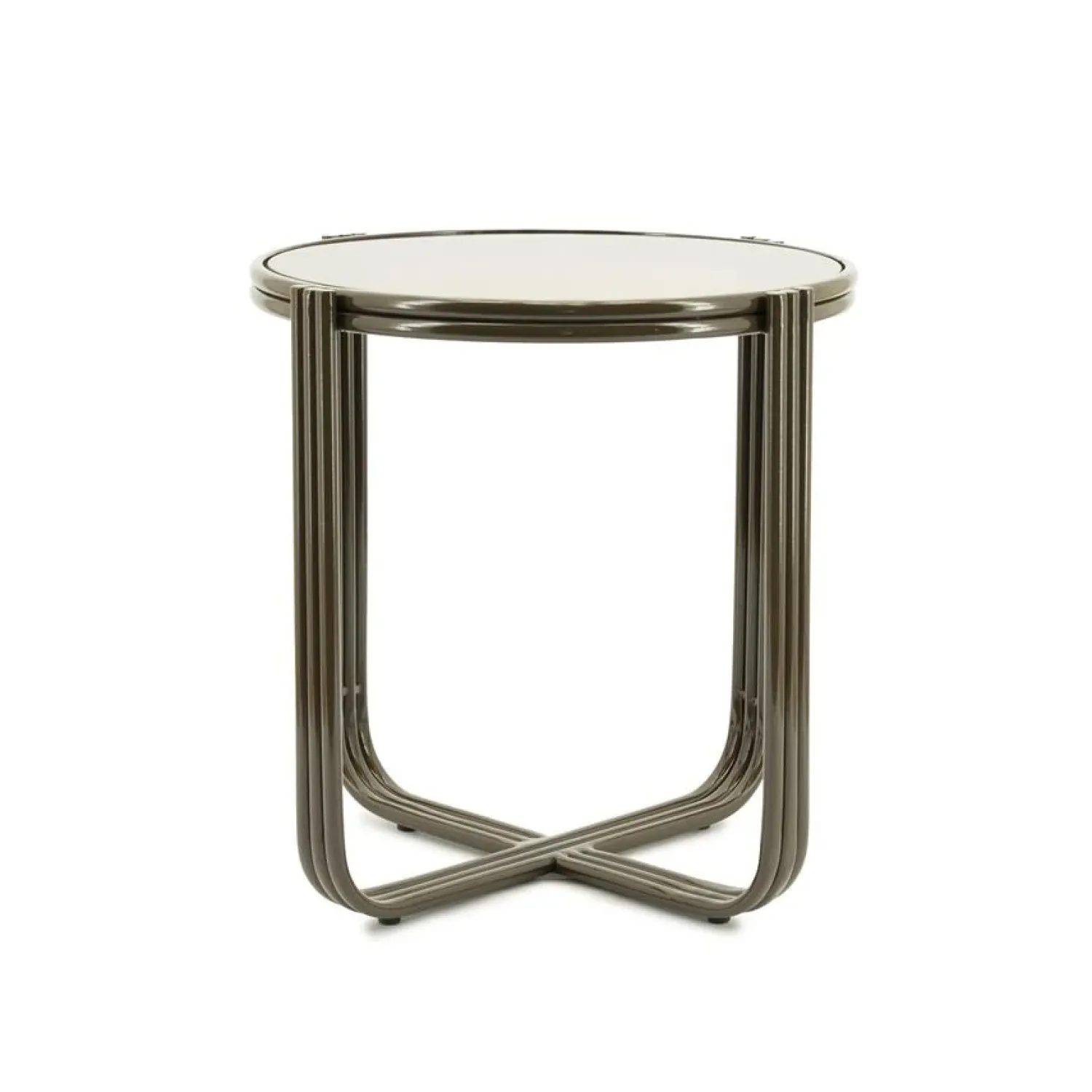 By Boo Bijzettafels|Groovy Bijzettafel rond Bruin 42cm