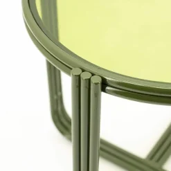 By Boo Bijzettafels|Groovy Bijzettafel rond Groen 42cm