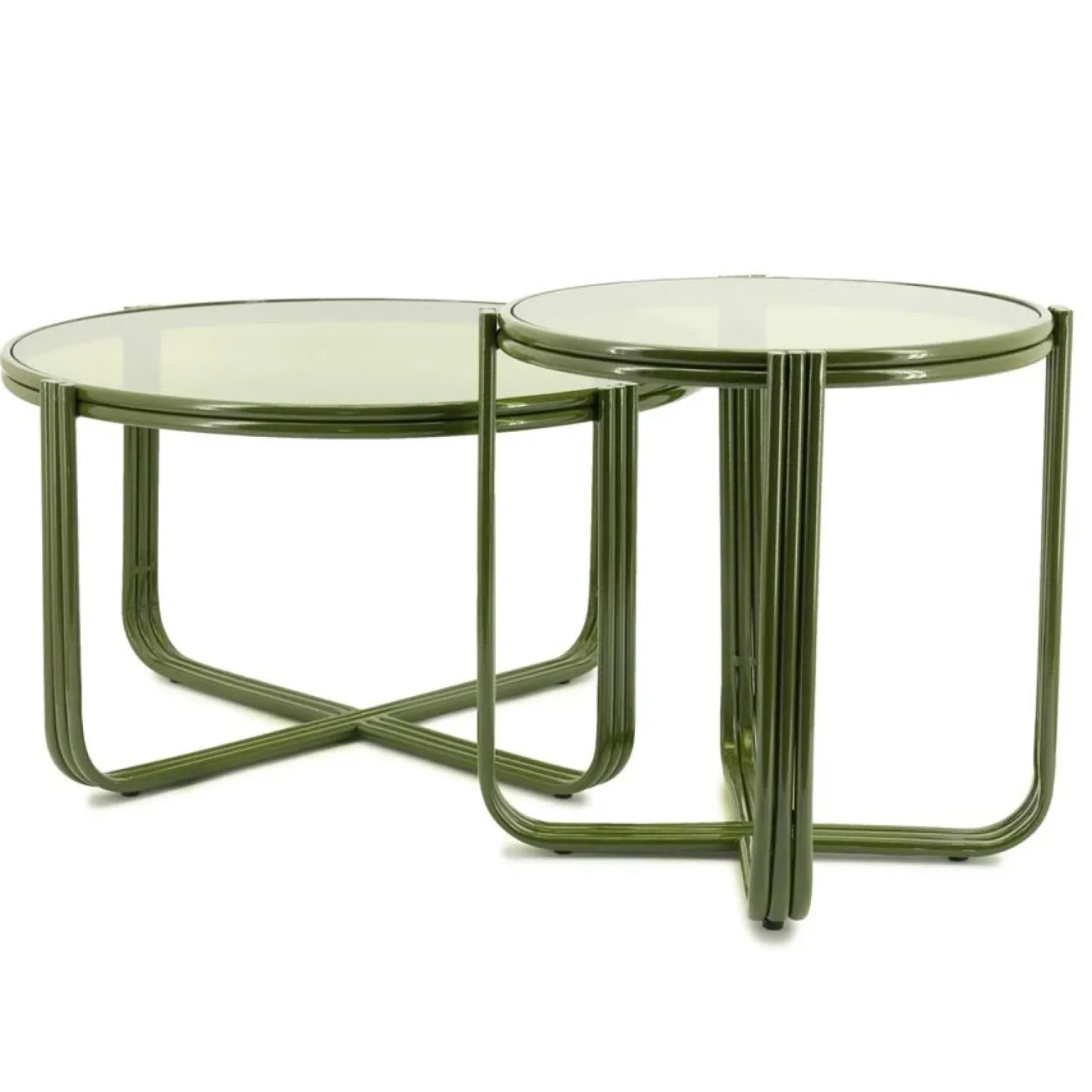 By Boo Bijzettafels|Groovy Bijzettafel rond Groen 42cm