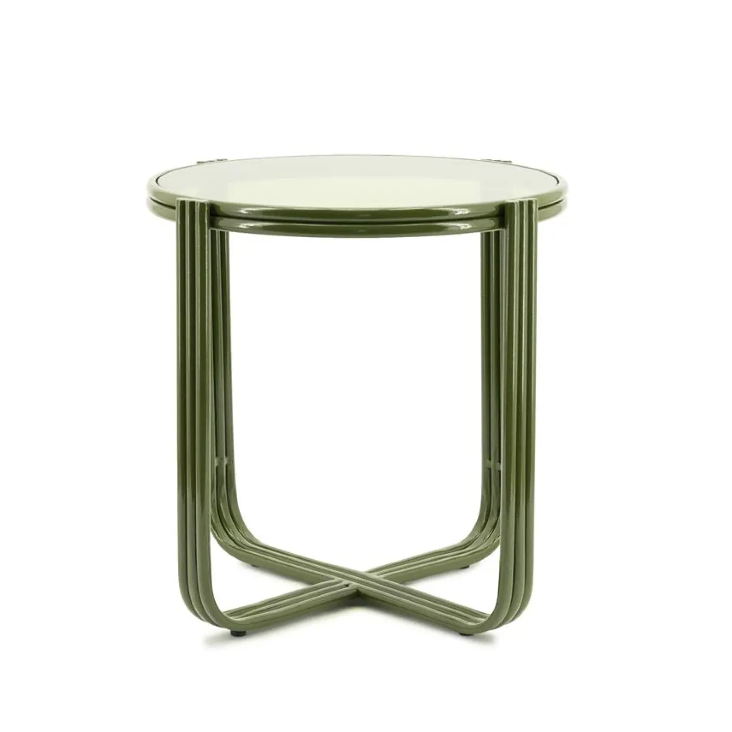 By Boo Bijzettafels|Groovy Bijzettafel rond Groen 42cm