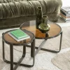 By Boo Salontafels|Groovy Salontafel rond Bruin 63cm