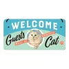 Metal Signs Metalen Borden|Guests must be approved - metalen bord